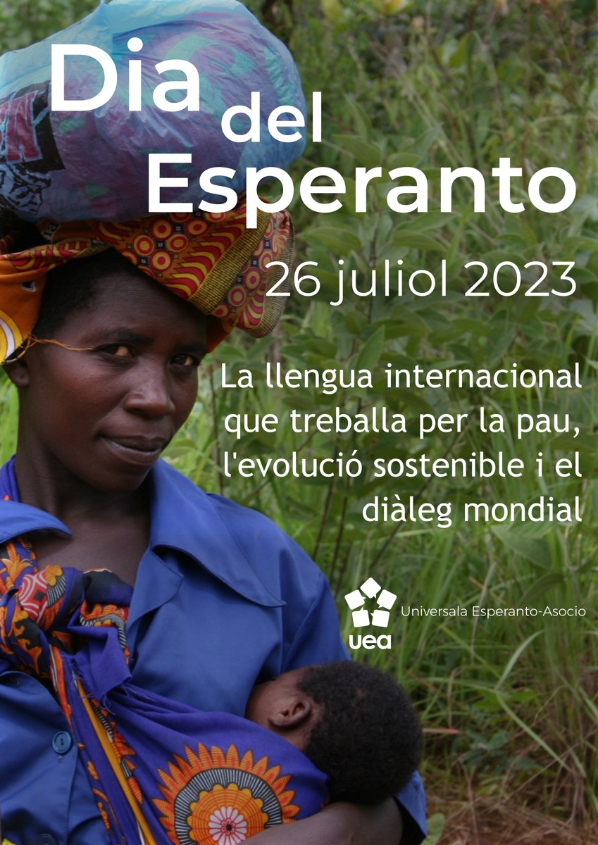 El cartel del Día del Esperanto de 2023 en valenciano, incorporado a la colección de la UEA el 13 de septiembre de 2023.