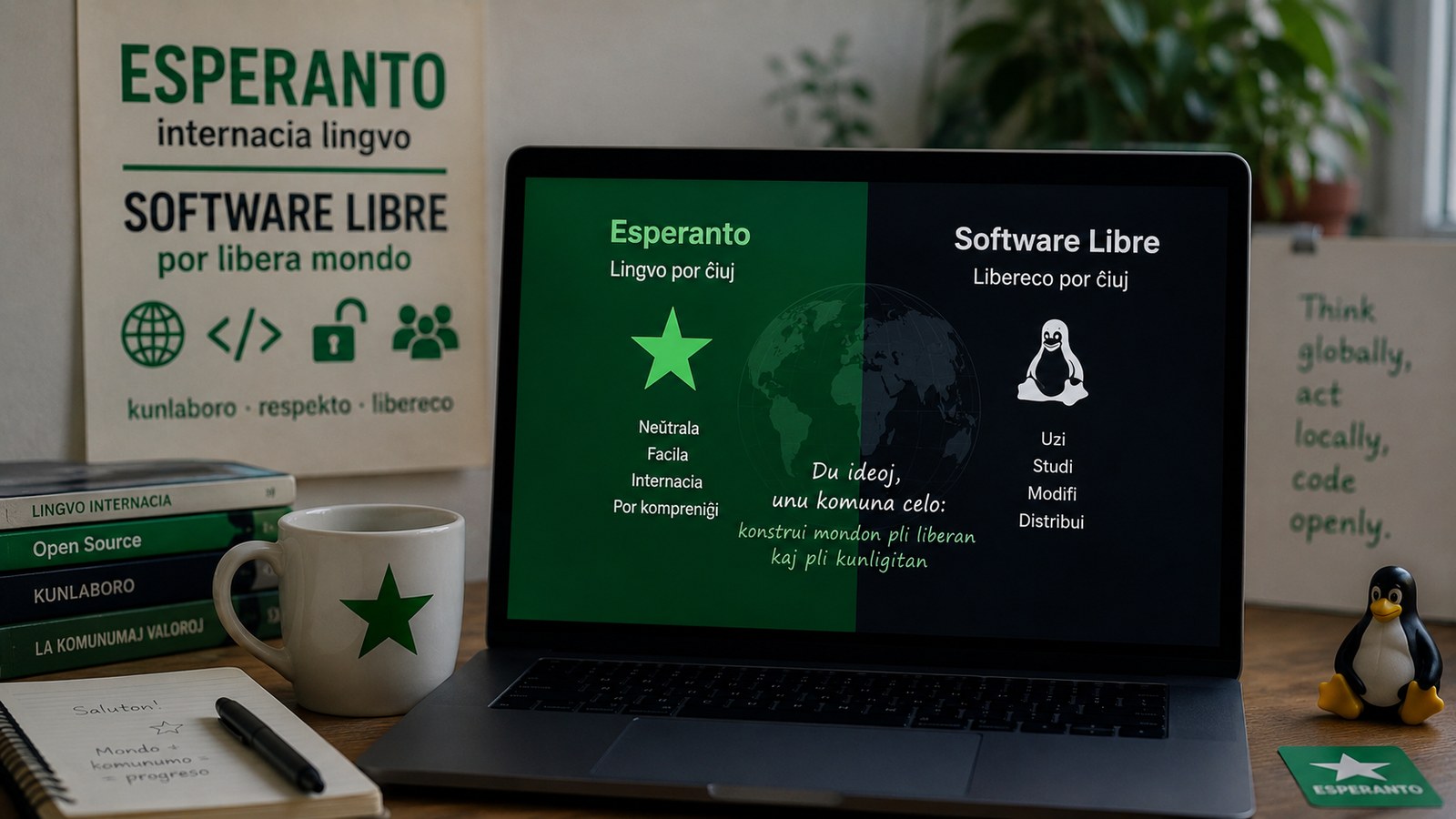 Esperanto i programari lliure: dues idees que parlen el mateix idioma