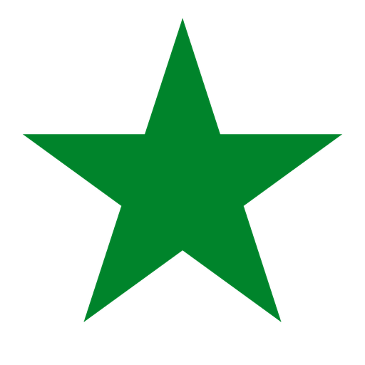 Estrella verda de cinc puntes, el símbol de l’esperanto