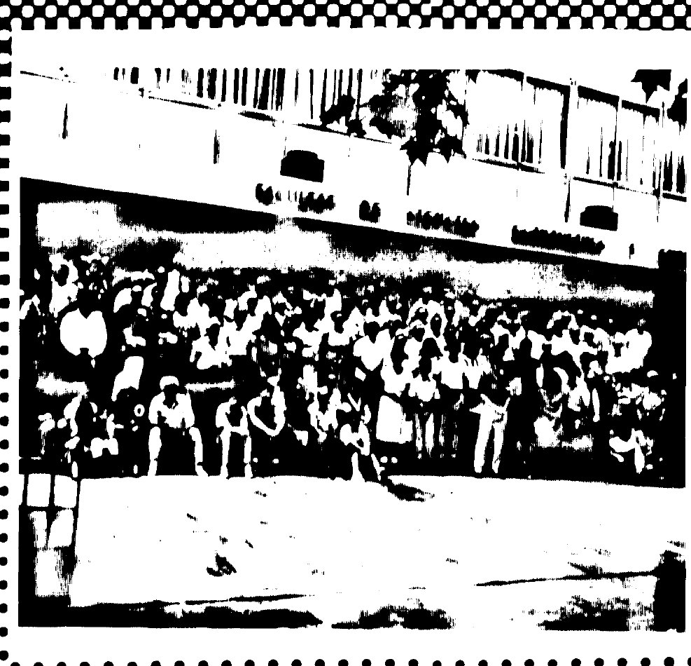 Portada del Boletín de juliol-agost de 1988, dedicada al 48é Congrés Espanyol d'Esperanto celebrat a València. L'escaneig conserva el gra dur de la impressió de l'època.