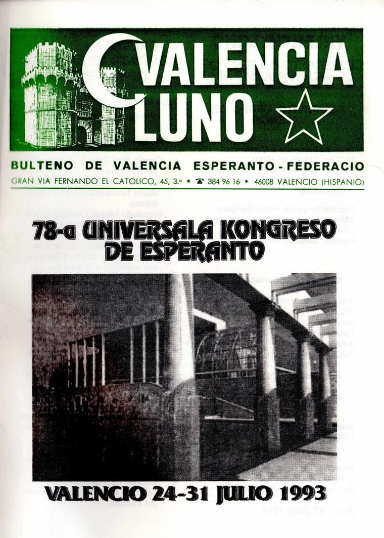 Coberta de Valencia Luno núm. 37, juliol de 1993.