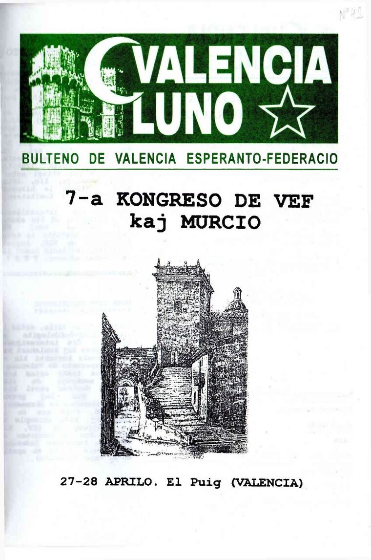 Coberta de Valencia Luno núm. 42, març de 1996.