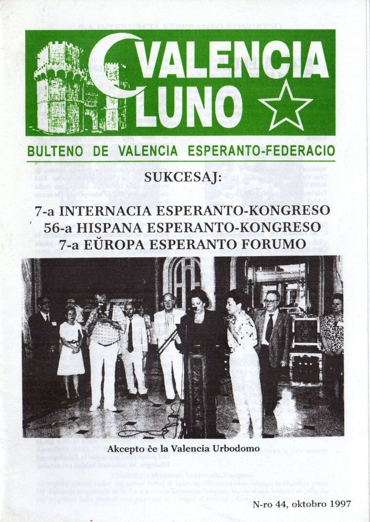 Coberta de Valencia Luno núm. 44, octubre de 1997.