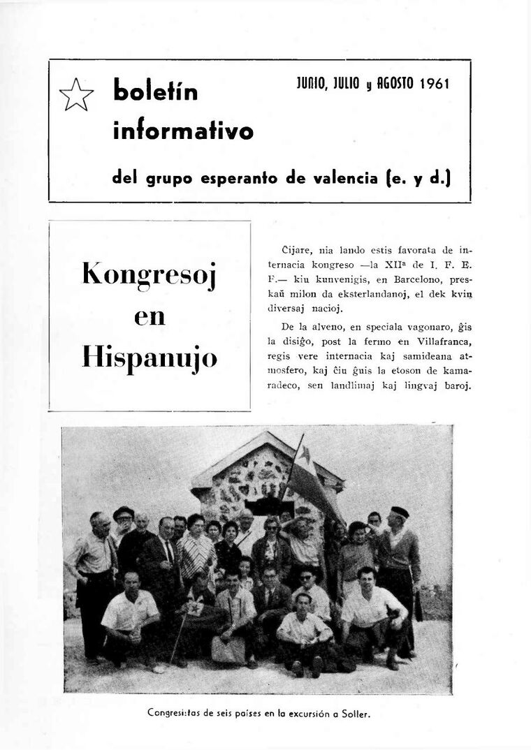 Coberta de Valencia Luno núm. 6-8, juny-agost de 1961.