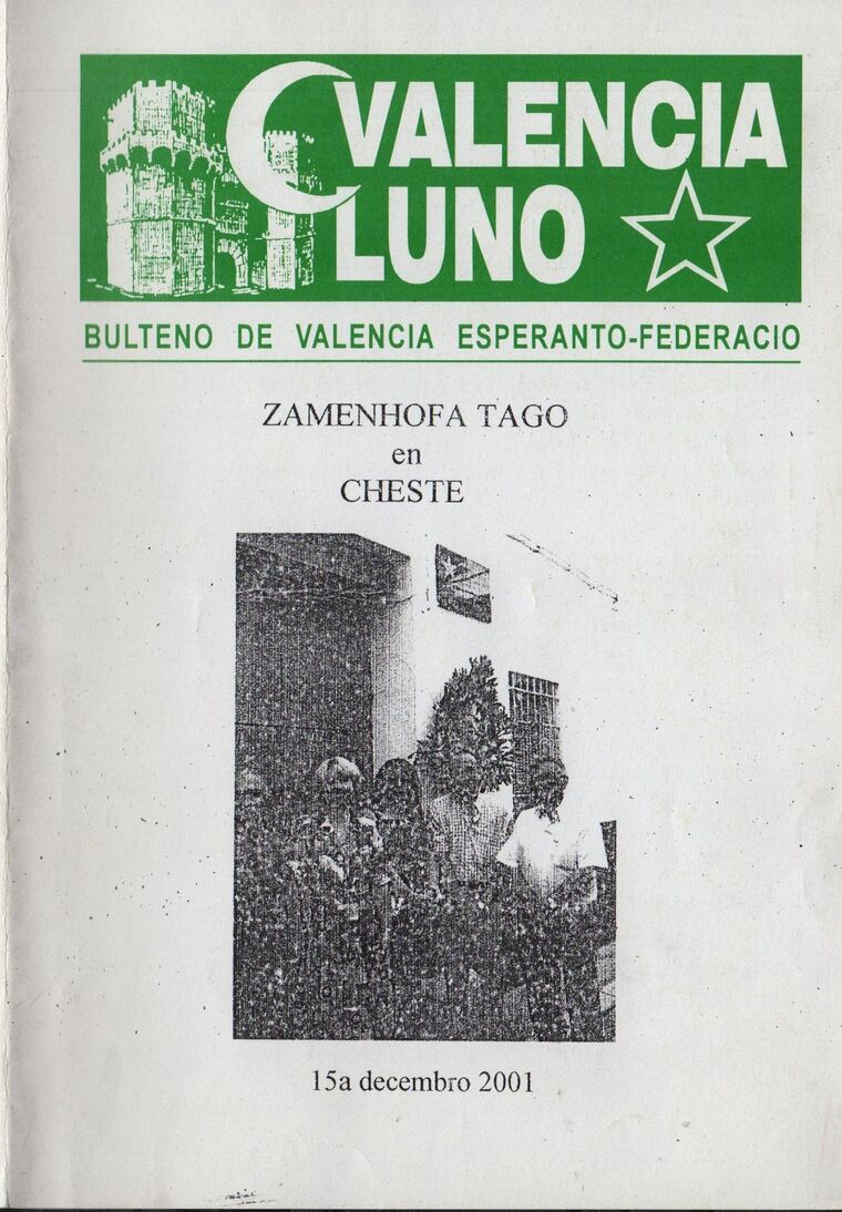 Coberta de Valencia Luno núm. ~, desembre de 2001.