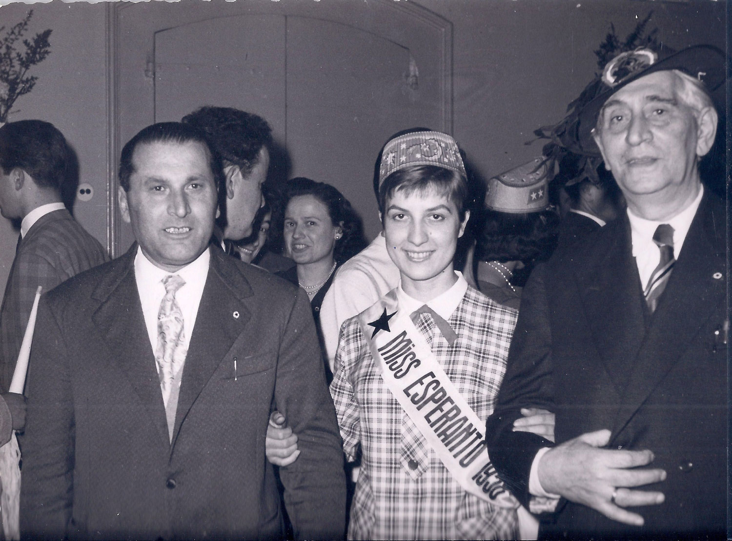 La Miss Esperanto elegida a Mirandola (Itàlia) el 1958.