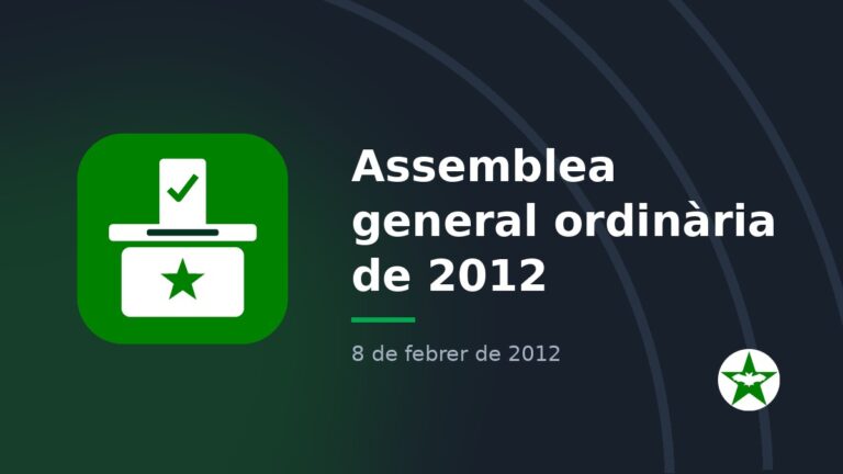 Assemblea general ordinària de 2012