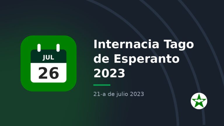 Internacia Tago de Esperanto 2023