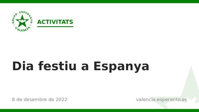 Dia festiu a Espanya
