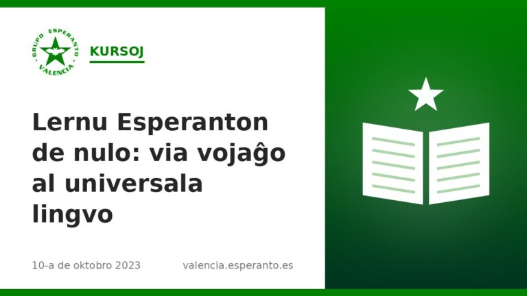 Lernu Esperanton de nulo: via vojaĝo al universala lingvo