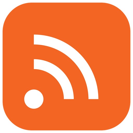 La icona taronja del RSS: un punt i dues ones