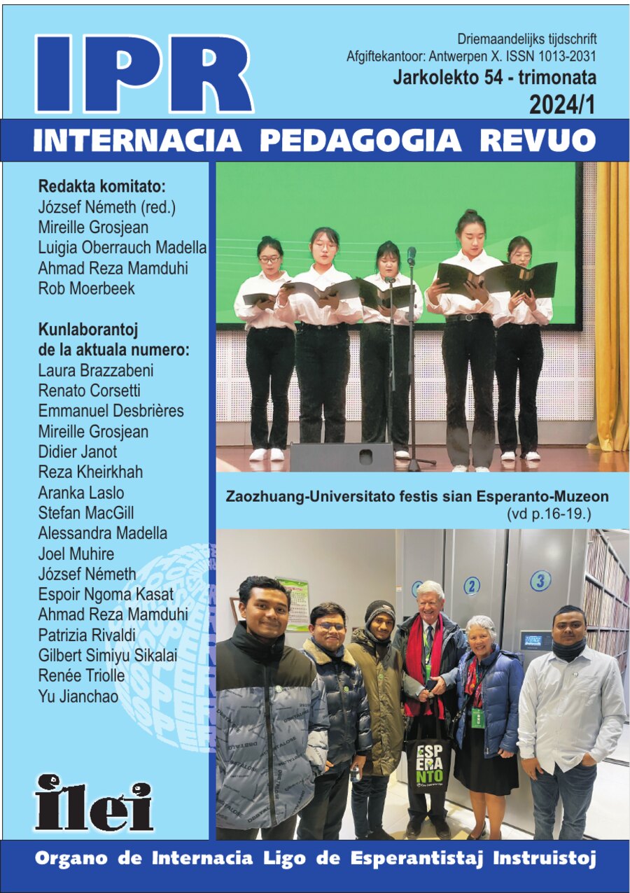 La revista pedagògica que s’escriu en esperanto