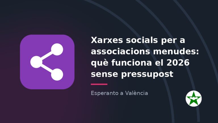 Targeta de l'article sobre xarxes socials per a associacions menudes