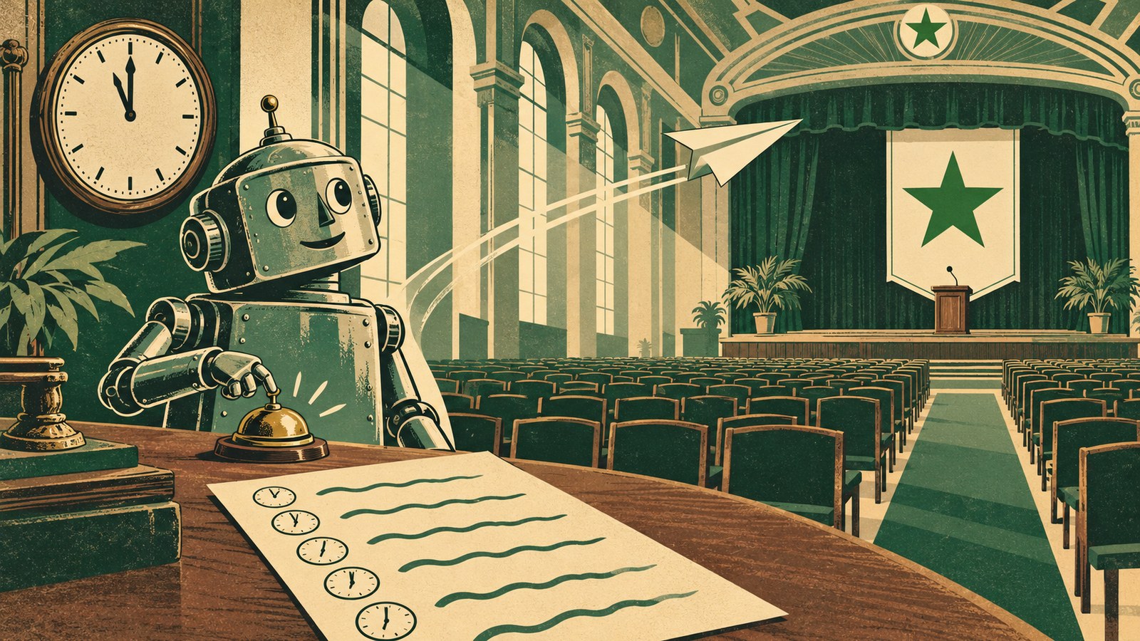 VEG-roboto avisa de les activitats del teu congrés: com s’usa